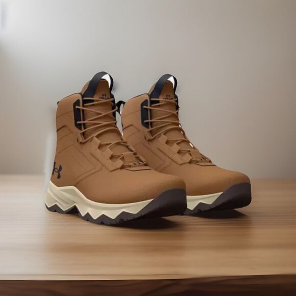 Under Armour UA Stellar G2 6" Tactical Boots Hiking Brown Size 13 3025578-200 - Picture 3 of 5